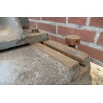 Gietijzer industrieel frame meetopstelling